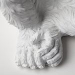 Simia (12"H) White Resin Playful Monkey Table Lamp