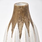 Sisko II Tall Rustic Brown White Ceramic Vase