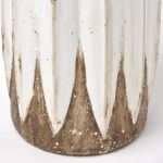 Sisko II Tall Rustic Brown White Ceramic Vase