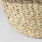 Sivannah 19.7L x 19.7W x 23.6H (Set of 3) Light Brown and Medium Brown Striped Seagrass Round Basket