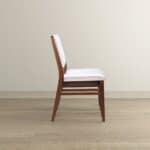 Beige Fabric Mid-Century Dining Chairs with Wood Frame (Set of 2) 10 Beige Fabric Mid-Century Dining Chairs with Wood Frame (Set of 2)