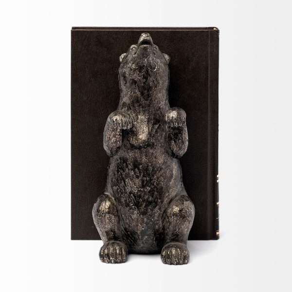Sleuth Set of 2 9L x 8W Grizzly Bear Bookends 6