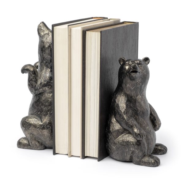Sleuth Set of 2 9L x 8W Grizzly Bear Bookends