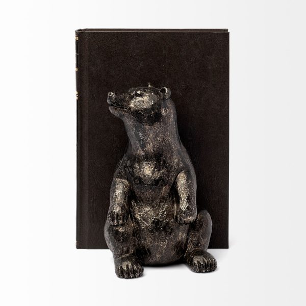 Sleuth Set of 2 9L x 8W Grizzly Bear Bookends 7