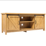 Sliding Barn Door TV Stand for 60 Inch Television