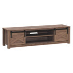 Sliding Barn Door TV Stand with Storage for TVs up to 65