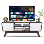 Sliding Door TV Stand with Adjustable Shelf for 55 Inch TVs 32 Sliding Door TV Stand with Adjustable Shelf for 55 Inch TVs