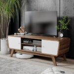 Sliding Door TV Stand with Adjustable Shelf for 55 Inch TVs 35 Sliding Door TV Stand with Adjustable Shelf for 55 Inch TVs
