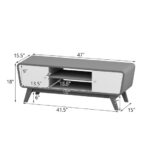 Sliding Door TV Stand with Adjustable Shelf for 55 Inch TVs 40 Sliding Door TV Stand with Adjustable Shelf for 55 Inch TVs
