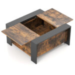 Sliding Top Coffee Table with Hidden Storage and 420 lb Capacity 32 Sliding Top Coffee Table with Hidden Storage and 420 lb Capacity