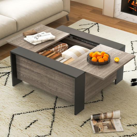 Sliding Top Coffee Table with Hidden Storage and 420 lb Capacity 15 Sliding Top Coffee Table with Hidden Storage and 420 lb Capacity - Image 15