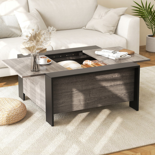 Sliding Top Coffee Table with Hidden Storage and 420 lb Capacity 17 Sliding Top Coffee Table with Hidden Storage and 420 lb Capacity - Image 17