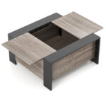 Sliding Top Coffee Table with Hidden Storage and 420 lb Capacity 39 Sliding Top Coffee Table with Hidden Storage and 420 lb Capacity