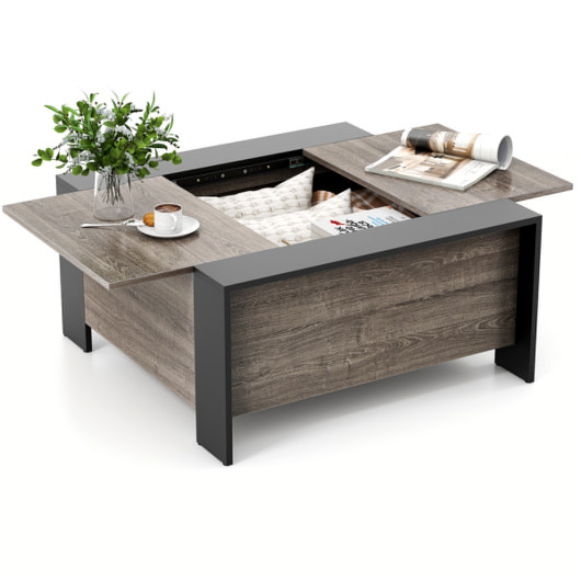 Sliding Top Coffee Table with Hidden Storage and 420 lb Capacity 19 Sliding Top Coffee Table with Hidden Storage and 420 lb Capacity - Image 19