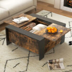 Sliding Top Coffee Table with Hidden Storage and 420 lb Capacity 29 Sliding Top Coffee Table with Hidden Storage and 420 lb Capacity