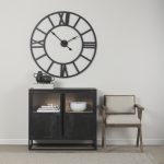 Sloan Black Wood W/Black Metal Frame Accent Cabinet