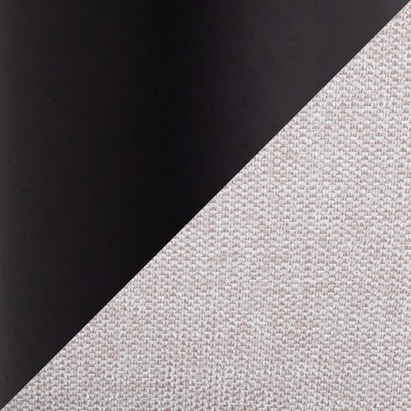 Smith Black Steel Cream Fabric Contemporary Dining Chairs Set of 2 13