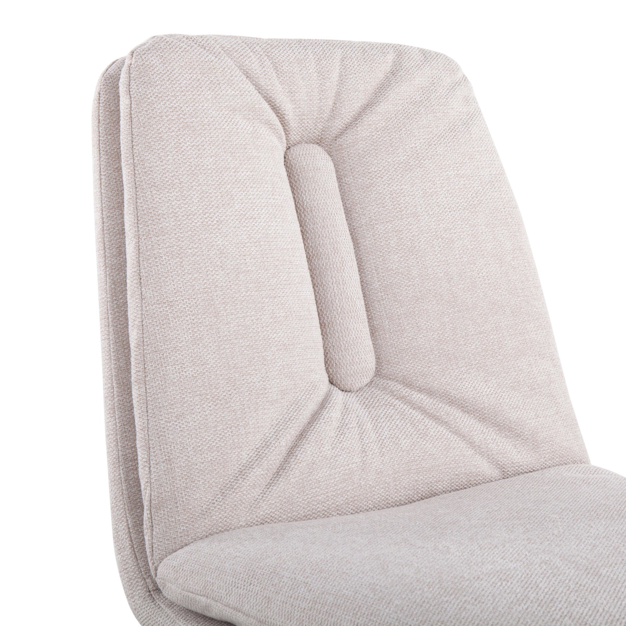 Smith Black Steel Cream Fabric Contemporary Dining Chairs (Set of 2) 10 Smith Black Steel Cream Fabric Contemporary Dining Chairs (Set of 2) - Image 10