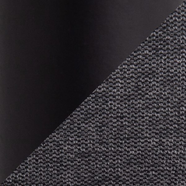 Smith Charcoal Fabric Black Steel Contemporary Dining Chairs Set of 2 12
