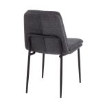 Smith Charcoal Fabric Black Steel Contemporary Dining Chairs (Set of 2) 18 Smith Charcoal Fabric Black Steel Contemporary Dining Chairs (Set of 2)