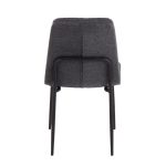 Smith Charcoal Fabric Black Steel Contemporary Dining Chairs (Set of 2) 19 Smith Charcoal Fabric Black Steel Contemporary Dining Chairs (Set of 2)