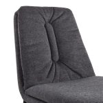 Smith Charcoal Fabric Black Steel Contemporary Dining Chairs (Set of 2) 22 Smith Charcoal Fabric Black Steel Contemporary Dining Chairs (Set of 2)