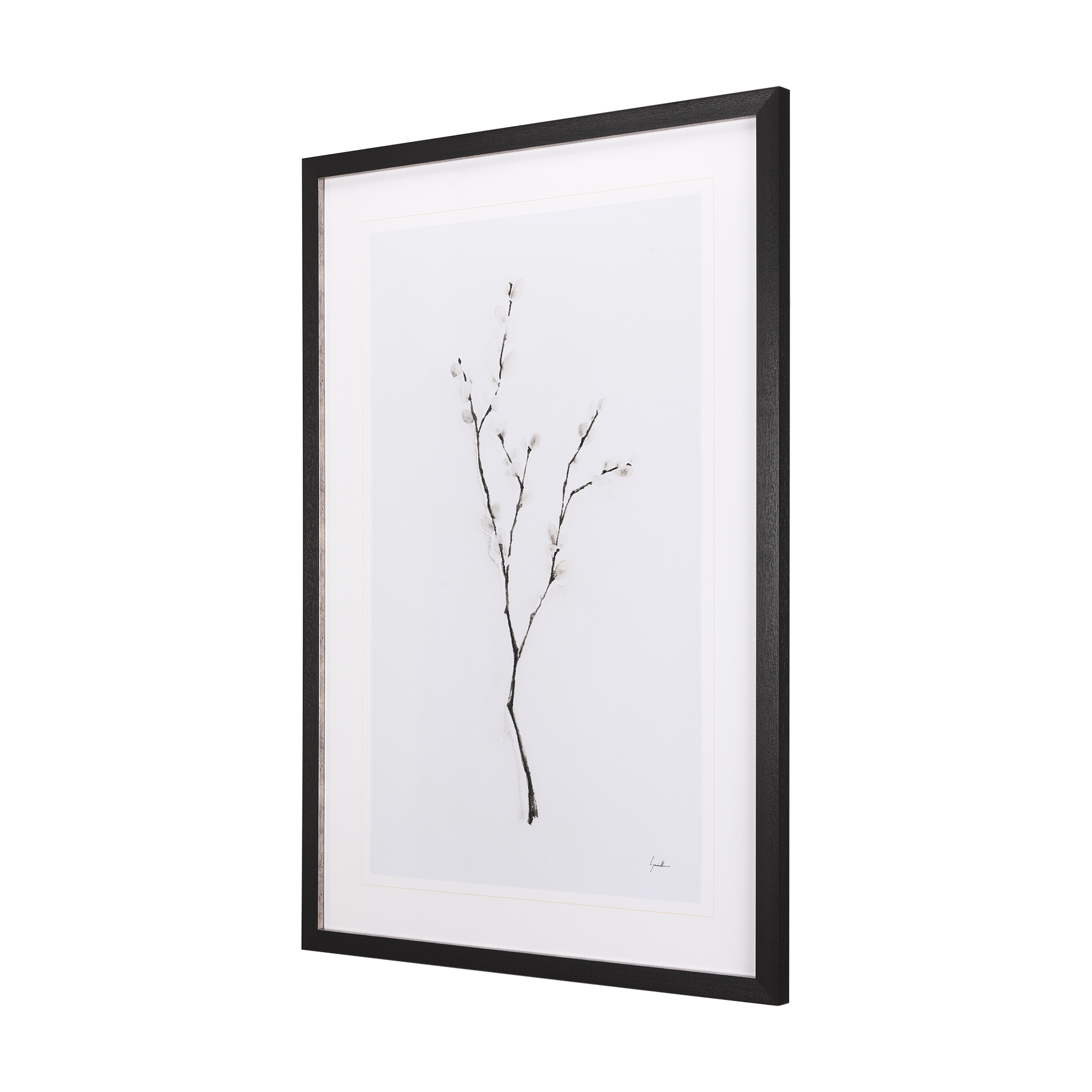 Snow Greetings I by Panpan a Framed Art Print Matted under Glass 3 Snow Greetings I by Panpan a Framed Art Print Matted under Glass - Image 3