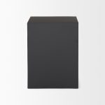 Sobi Matte Black Square Metal Side Table