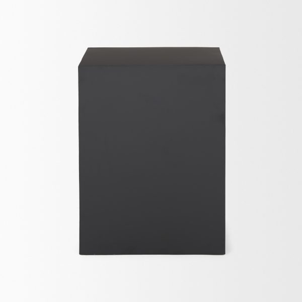Sobi Matte Black Square Metal Side Table 3