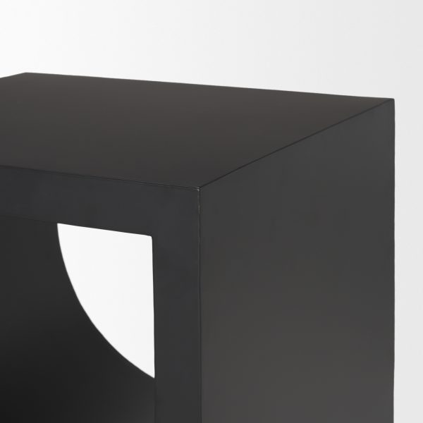 Sobi Matte Black Square Metal Side Table 6