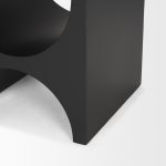 Sobi Matte Black Square Metal Side Table