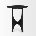 Sobi Textured Matte Black Round Metal Accent Table 13 Sobi Textured Matte Black Round Metal Accent Table