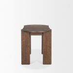 Sohan Dark Brown Elm Wood Oblong Desk