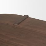 Sohan Dark Brown Elm Wood Oblong Desk