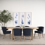 Sohan Light Brown Wood Oval Dining Table