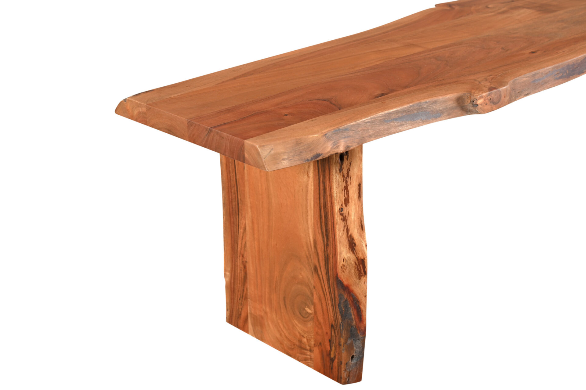 Solid Wood Natural Dining Bench – Rustic Style 4 Solid Wood Natural Dining Bench – Rustic Style - Image 4
