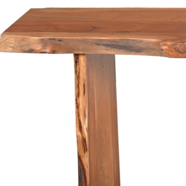 Solid Wood Natural Dining Bench – Rustic Style 4