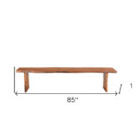 Solid Wood Natural Dining Bench – Rustic Style 14 Solid Wood Natural Dining Bench – Rustic Style