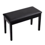 Solid Wood PU Leather Padded Piano Bench with Storage Compartment 31 Solid Wood PU Leather Padded Piano Bench with Storage Compartment