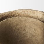 Sonam Set of 2 Beige Paper Mache Spiked Bowls