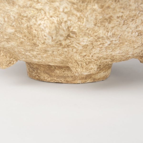 Sonam Set of 2 Beige Paper Mache Spiked Bowls 9