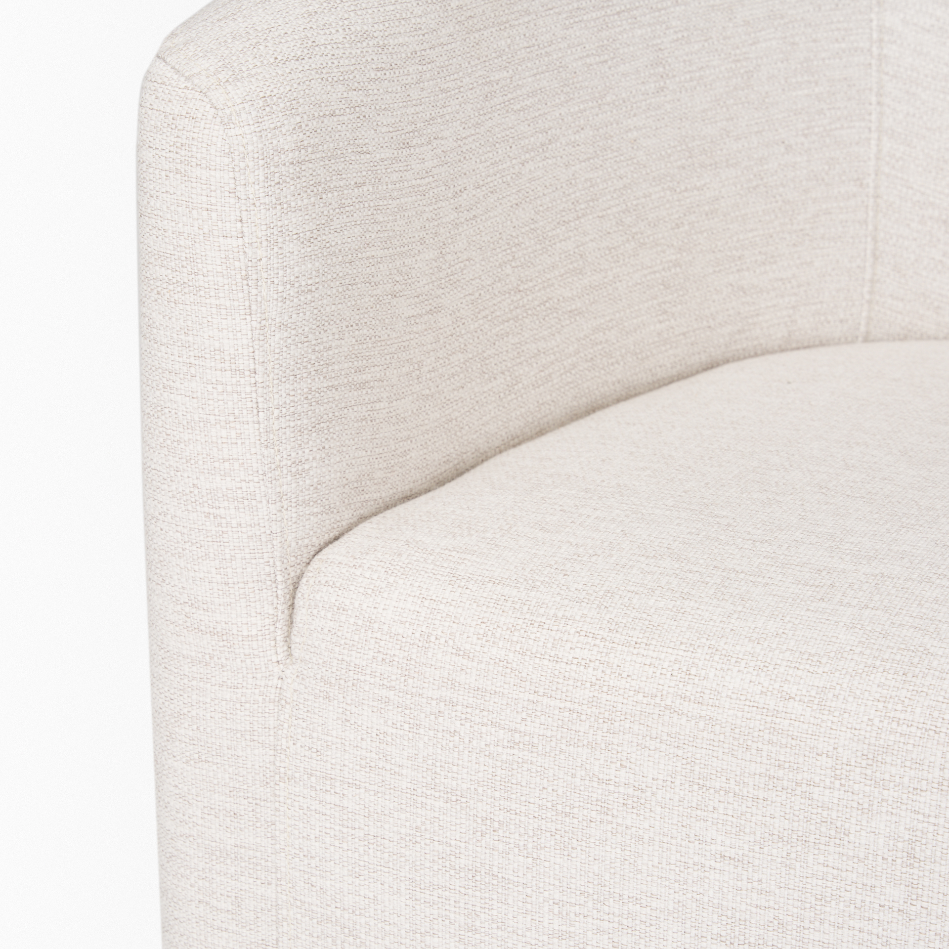 Sondra Oatmeal Performance Fabric Upholstered Club Dining Chair 14 Sondra Oatmeal Performance Fabric Upholstered Club Dining Chair - Image 14