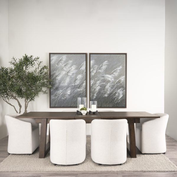 Sondra Oatmeal Performance Fabric Upholstered Club Dining Chair 2