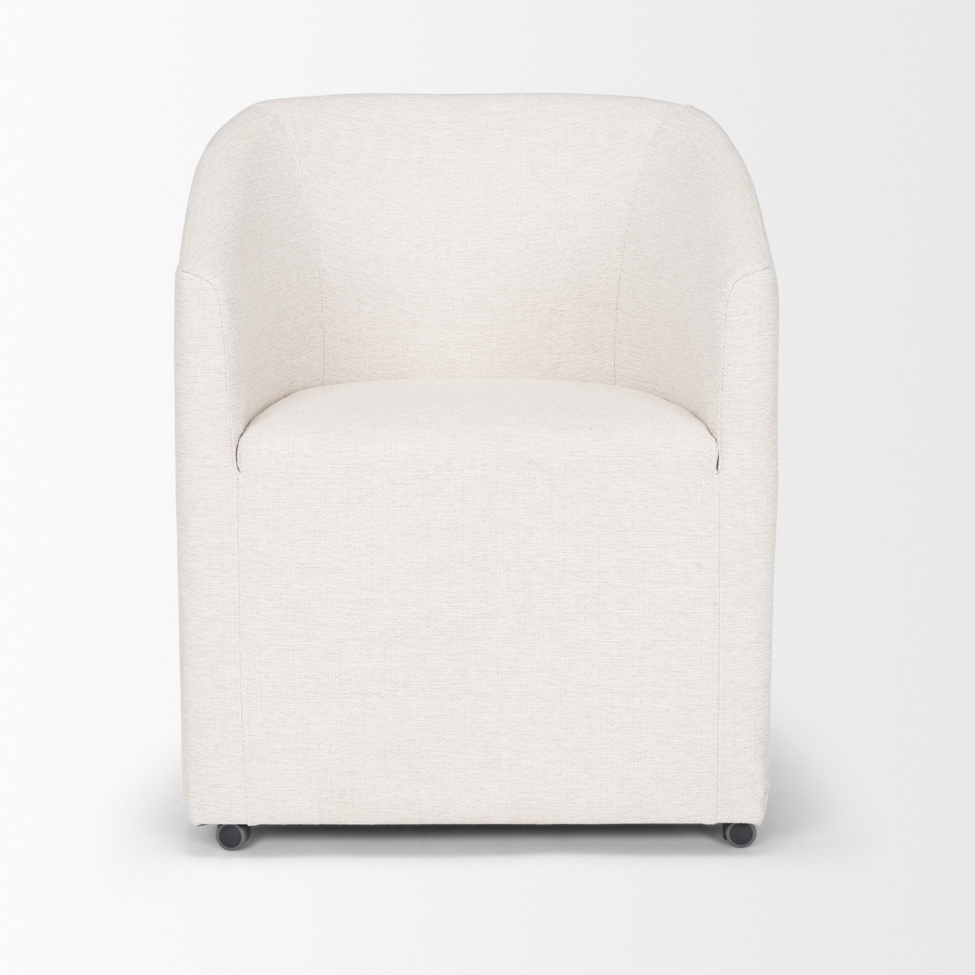 Sondra Oatmeal Performance Fabric Upholstered Club Dining Chair 7 Sondra Oatmeal Performance Fabric Upholstered Club Dining Chair - Image 7