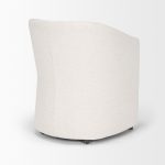 Sondra Oatmeal Performance Fabric Upholstered Club Dining Chair