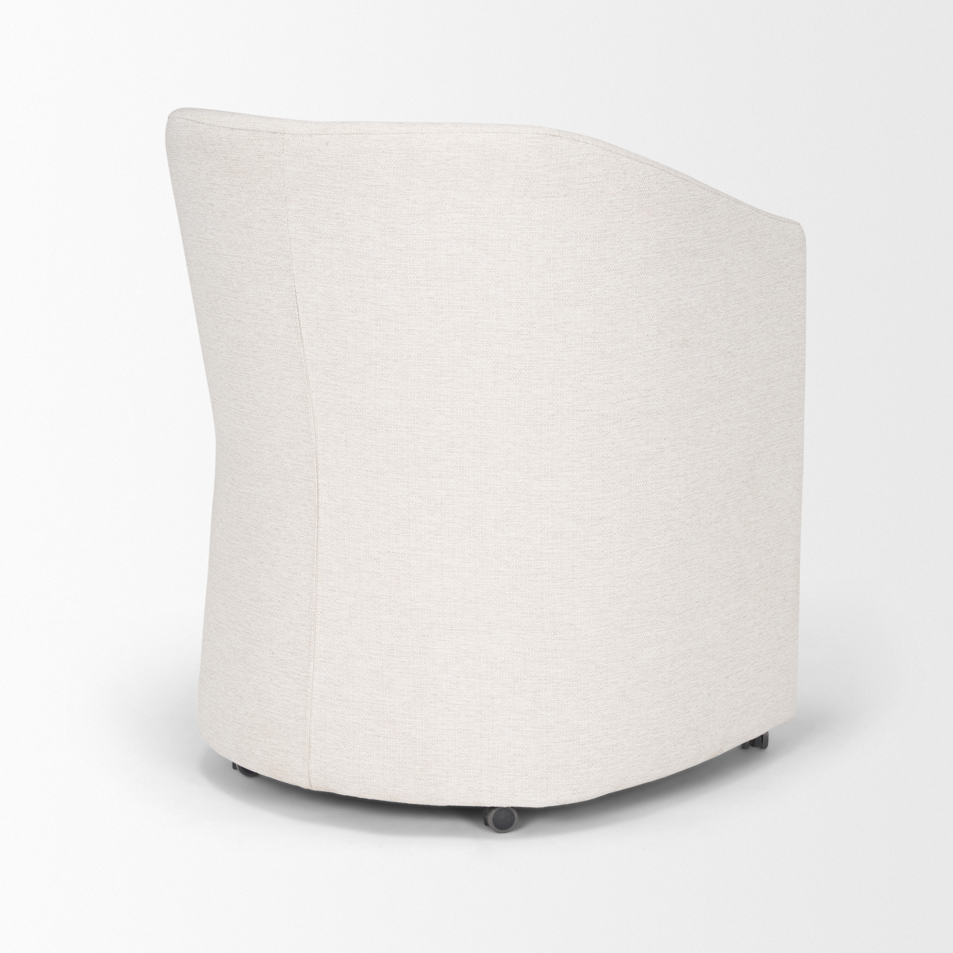 Sondra Oatmeal Performance Fabric Upholstered Club Dining Chair 10 Sondra Oatmeal Performance Fabric Upholstered Club Dining Chair - Image 10