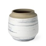 Sonnett Short White/Blue Ceramic Vase