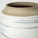 Sonnett Tall White/Blue Ceramic Vase