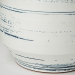 Sonnett Tall White/Blue Ceramic Vase