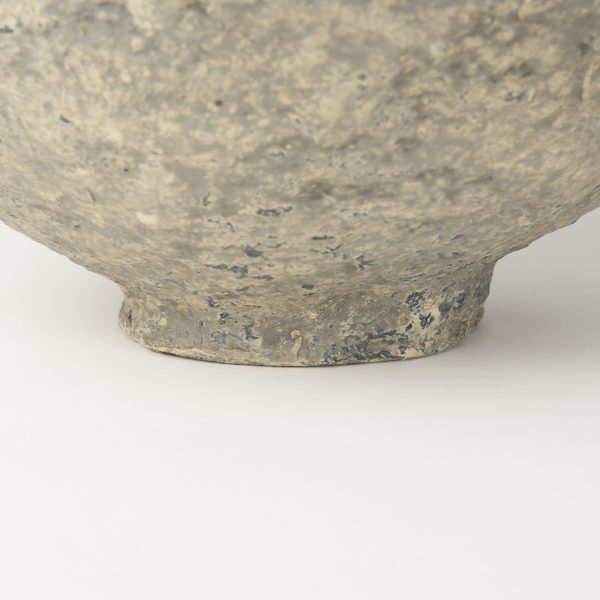 Sonu Set of 2 Gray Paper Mache Half Pot Bowls 4